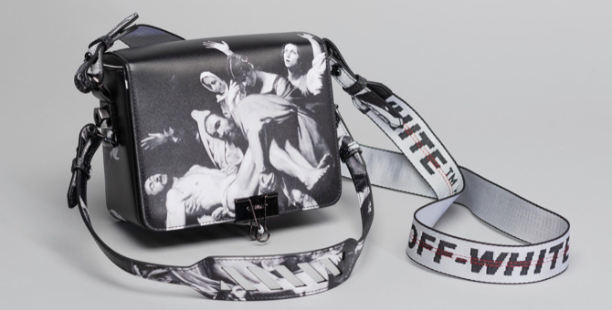 Вирджил Абло выпустил сумки с фрагментами картины Караваджо