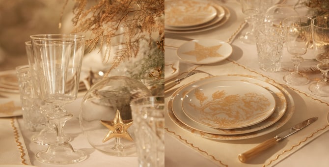 Dior Maison выпустил рождественскую коллекцию посуды и декора