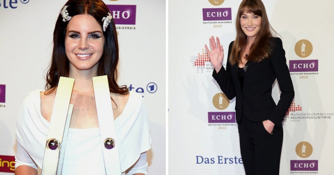 Карла Бруни вручила награду Лане Дель Рей