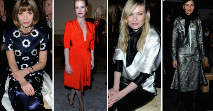 Неделя моды в Париже: гости показа Saint Laurent