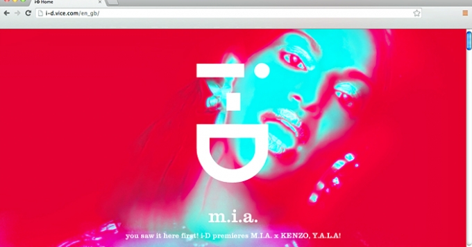 M.I.A., Kenzo и новый сайт i-D