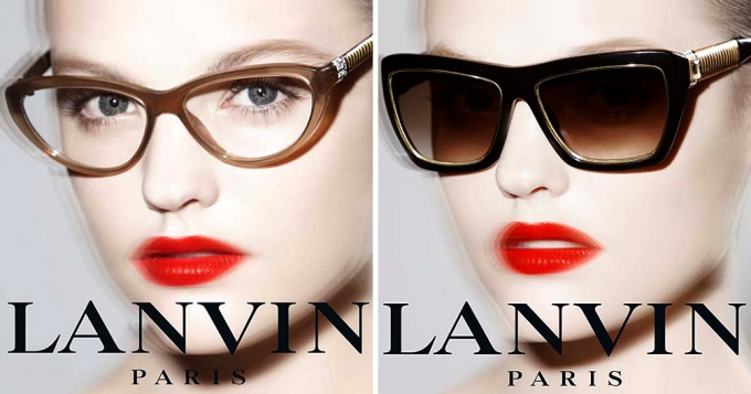 Монтана Кокс в рекламе очков Lanvin