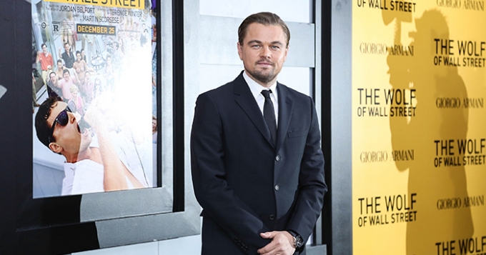 Леонардо ДиКаприо на премьере \"Волка с Уолл-стрит\"