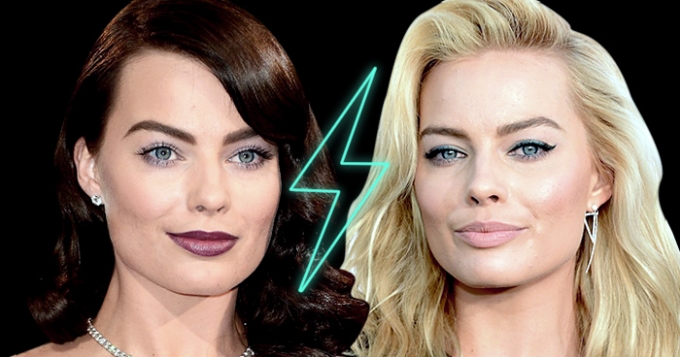 Марго Робби: блондинка VS брюнетка