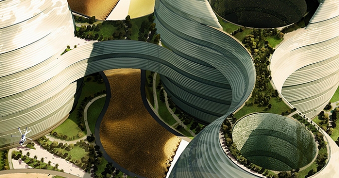 \"Органические города\": проект Luca Curci Architects в ОАЭ