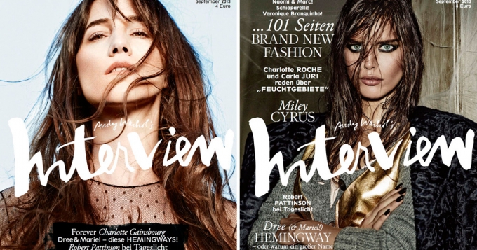 Три обложки сентябрьского Interview Germany