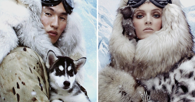 Первые кадры новой кампании Moncler Gamme Rouge