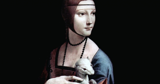 \"Дама с горностаем\" Леонардо да Винчи не сразу обзавелась питомцем