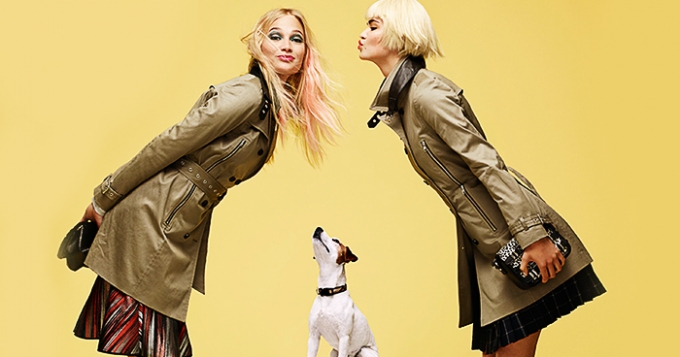 Четвероногие модели в лукбуке универмага \"Цветной\", осень-зима 2014