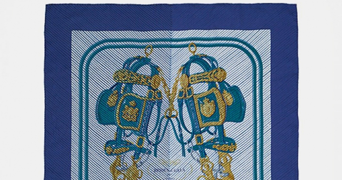 Индиго: новая коллекция платков Hermès