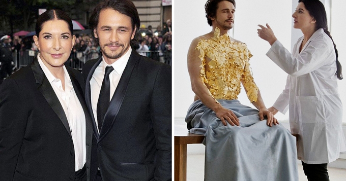 Марина Абрамович снимет фильм о Джеймсе Франко