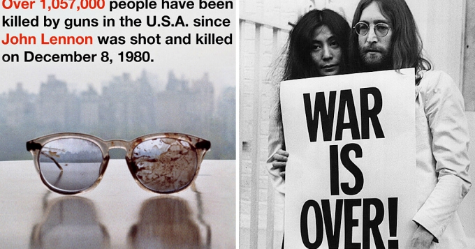 Йоко Оно выступает против огнестрельного оружия