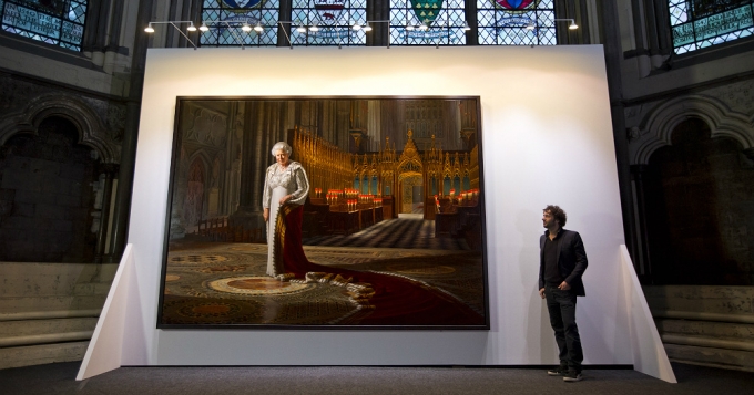 Портрет королевы испорчен в Вестминстерском аббатстве