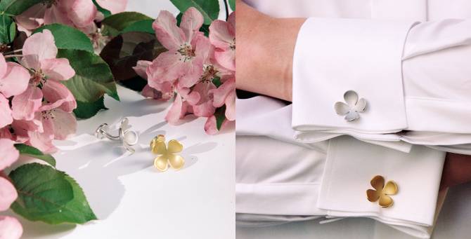 Razumno выпустил запонки в форме четырехлистника в коллаборации с alvaar