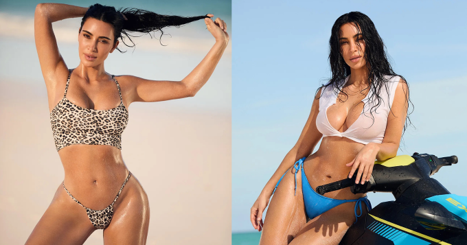 Ким Кардашьян показала новую коллекцию купальников Skims