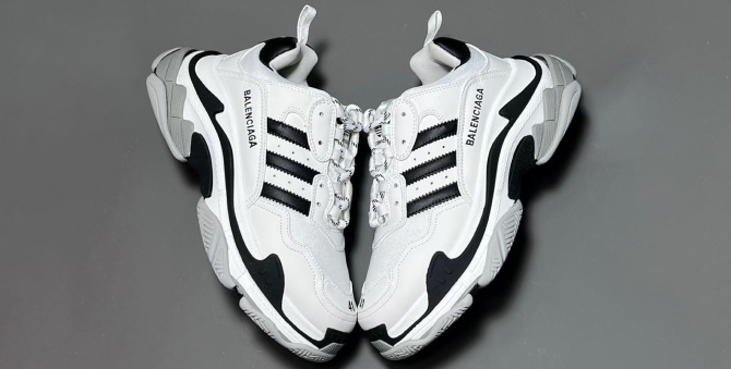 В Сети появились изображения кроссовок из коллаборации Balenciaga и adidas