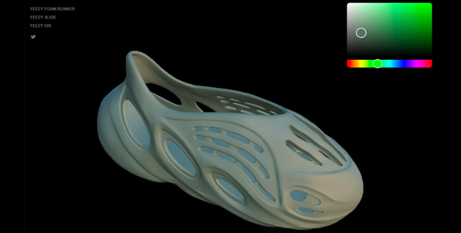 На сайте Yeezy появилась возможность создать собственный дизайн кроссовок