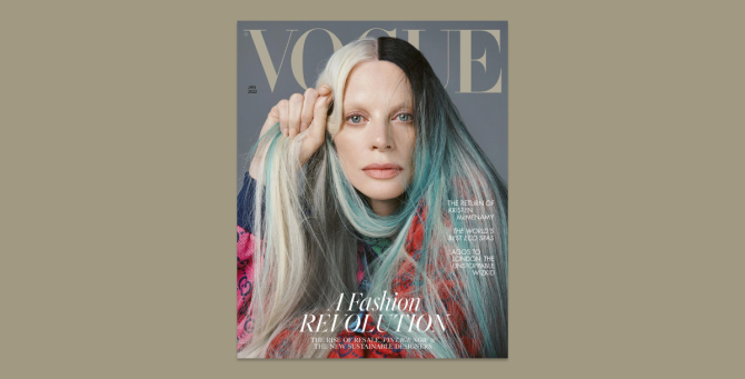 Модель Кристен Макменами снялась для обложки британского Vogue