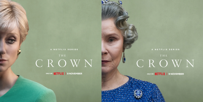 Netflix поделился постерами пятого сезона «Короны»