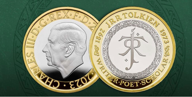 В Великобритании выпустили памятные монеты к годовщине смерти Джона Толкина