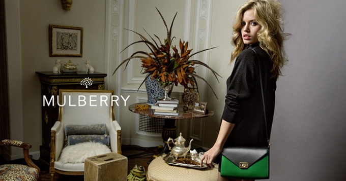 Джорджия Мэй Джаггер в рекламной кампании Mulberry