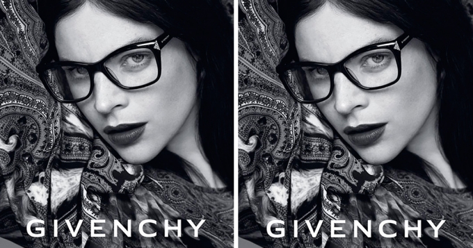 Джулия Рестуан-Ройтфельд в рекламе очков Givenchy