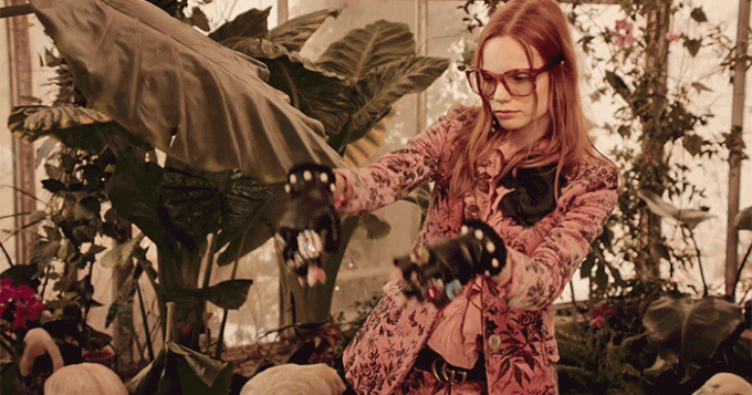 Полина Оганичева, Лия Павлова и Ева Минаева в кампании Gucci