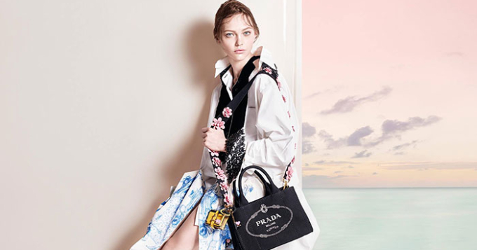 Саша Пивоварова и другие в новой кампании Prada