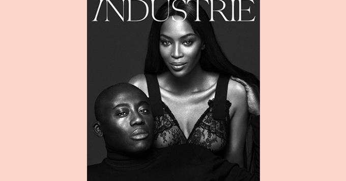 Наоми Кэмпбелл и Эдвард Эннинфул на обложке Industrie