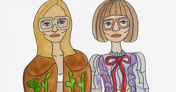 Подписываемся: cмешные дудлы о мире моды @angelicahicks