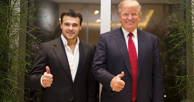 Дональд Трамп на вечере в ресторане Backstage