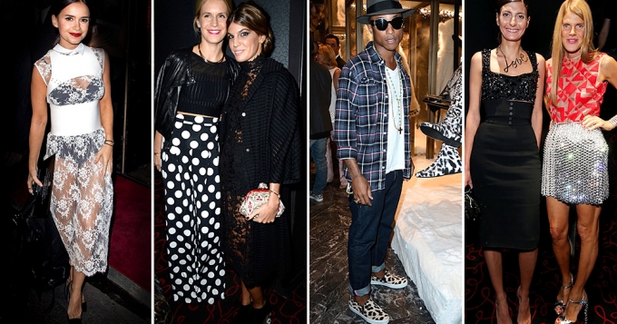 Фаррелл Уильямс на открытии Moncler в Париже