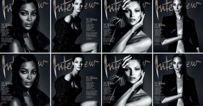Супермодели на обложках сентябрьского Interview