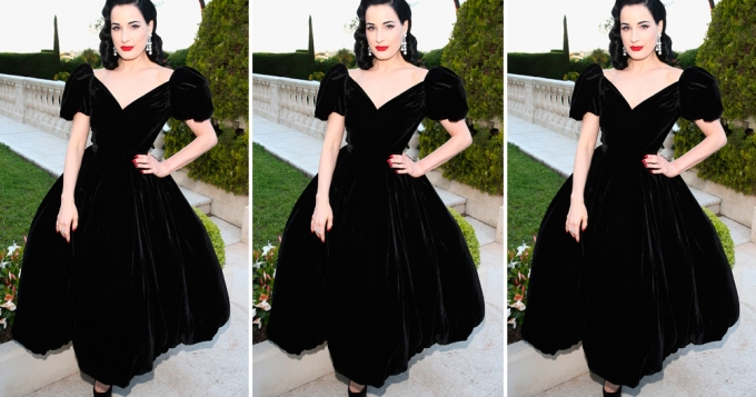 Look of the Day: Дита фон Тиз в Ulyana Sergeenko Couture