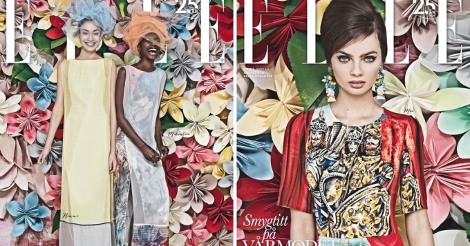 Юбилейный номер шведского Elle
