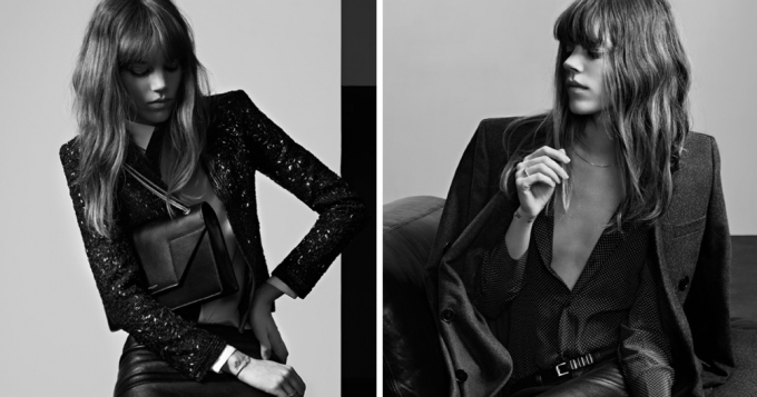 Фрея Беха Эриксен в рекламе Saint Laurent