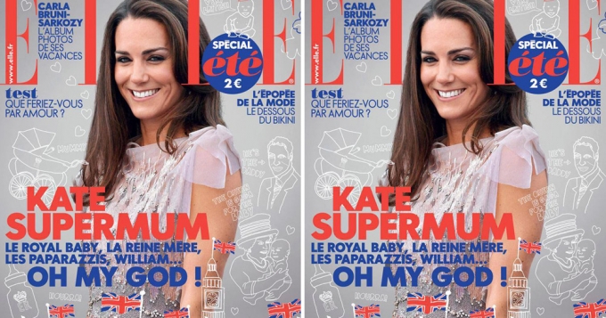 Кейт Миддлтон на обложке французского Elle