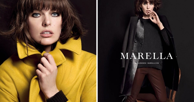 Милла Йовович в осенне-зимней кампании Marella