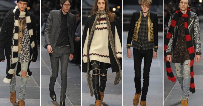 Неделя мужской моды в Париже: Saint Laurent