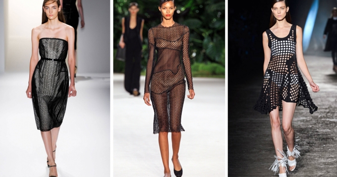 Голосуем: платья из сетки