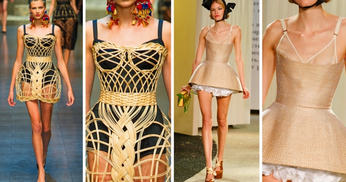 Голосуем: платье из соломки