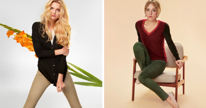 Хлое Севиньи и Лили Дональдсон для UNIQLO