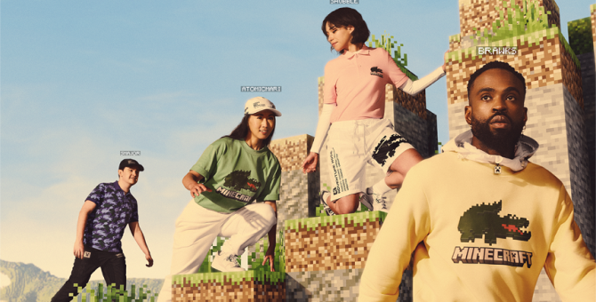 Lacoste и Minecraft выпустят совместную коллекцию одежды