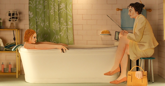 Бумажные мини-диорамы по фильмам Уэса Андерсона