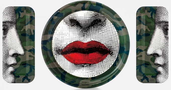 Камуфляжная коллаборация Valentino и Fornasetti
