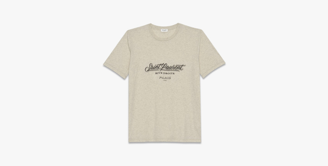 Saint Laurent выпустил «винтажные» футболки и спички, вдохновленные Парижем