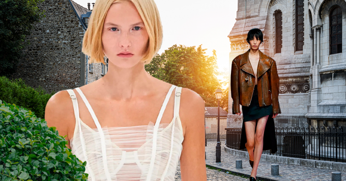 Старая добрая кожанка и браслеты на плечо. 5 микротрендов с Недели моды в Милане весна-лето 2022