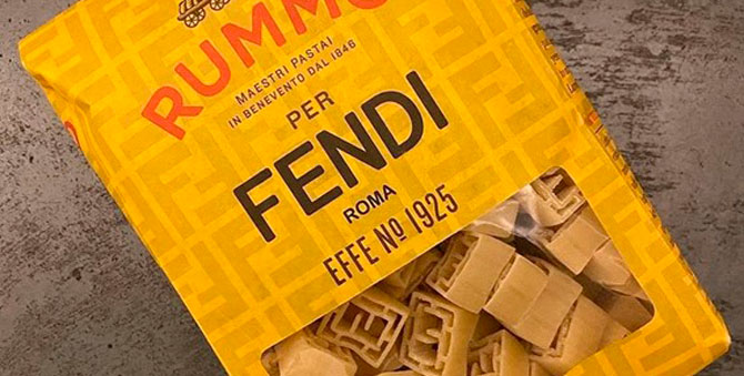 Fendi выпустил пасту с логотипом бренда