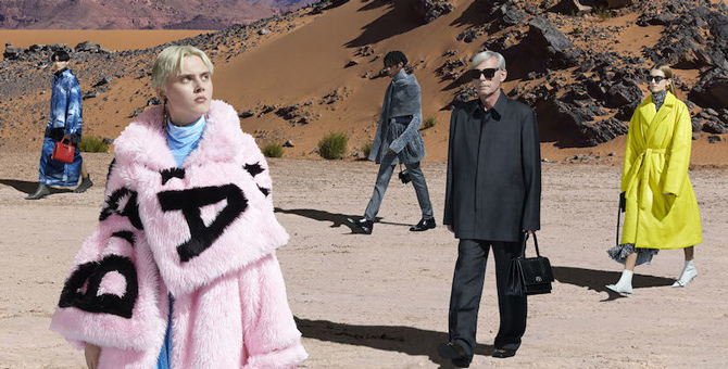 Марокканская пустыня в новой кампании Balenciaga