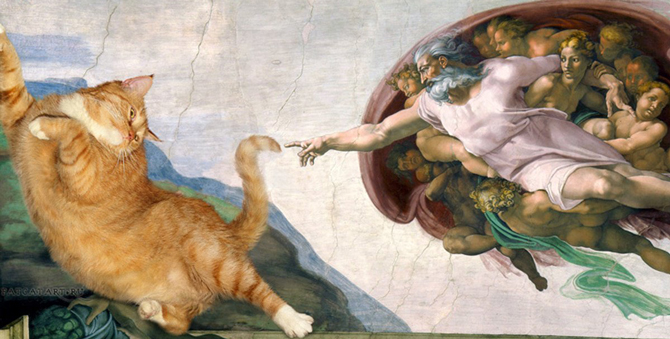 Художники предпочитают котов всем другим домашним питомцам